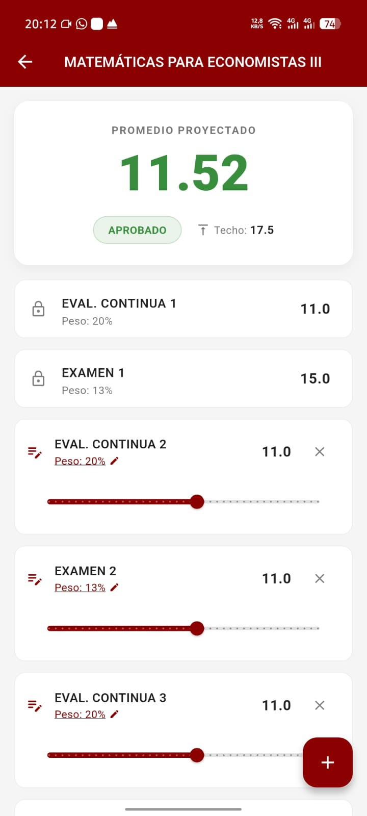 UniCali - calculadora academica